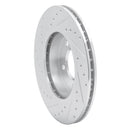 R1 99-08 BMW 325CI (USA/Canada) Front Left Drilled & Slotted Silver Brake Rotor