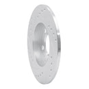 R1 01-06 Audi TT Quattro Rear Right Drilled & Slotted Silver Brake Rotor