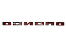 Ford Racing 2021+ Bronco Grille Lettering Overlay Kit - Black