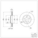 DFC 11-25 Buick Encore GX Front GeoSPEC Coated Rotor