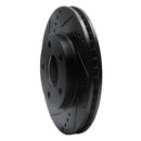 R1 97-05 Chevrolet Classic Front Left Drilled & Slotted Black Brake Rotor