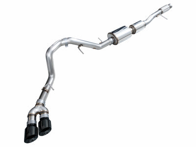 AWE Tuning 2021+ GMC Tahoe/Yukon 5.3L 0FG Side Exit Catback Exhaust - Diamond Black Tips