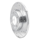 R1 15-23 Fiat 500X Front & Rear Drilled & Slotted Silver Brake Rotor Set