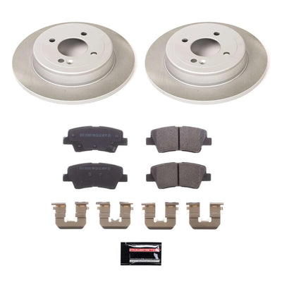 Power Stop 12-17 Hyundai Accent Front and Rear Semi-Coated Rotor Kit