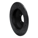R1 10-21 Hyundai Santa Fe Rear Left Drilled & Slotted Black Brake Rotor