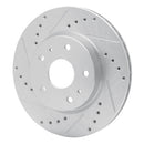 R1 07-19 Suzuki SX4 S-Cross (Mexico) Front Left Drilled & Slotted Silver Brake Rotor