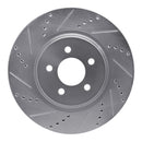 R1 94-04 Ford Mustang Front Drill & Slot Silver Rotors