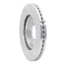 R1 91-96 Acura NSX Front Left Drilled & Slotted Silver Brake Rotor