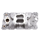 Edelbrock Manifold SBC 23-Degree Marine RPM 1987-1995 w/ Brass