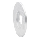 R1 63-86 Ford Cortina Front Right Drilled & Slotted Silver Brake Rotor