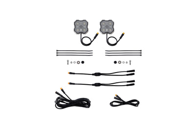 Diode Dyamics Rock Light  - Red/White -  M8 Add-On 2-Pack