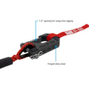 Borne Off-Road 10K Winch - Red Synthetic Rope