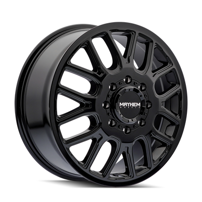 Mayhem 8107D Cogent Dually 20x8.25 / 8x165.1 BP / 115mm Offset / 121.3mm Hub Gloss Black Wheel