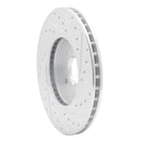 R1 02-04 Ford Focus Front Left Drilled & Slotted Silver Brake Rotor