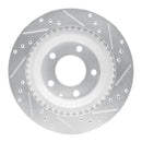 R1 93-95 Mazda RX-7 Front & Rear Drilled & Slotted Silver Brake Rotor Set