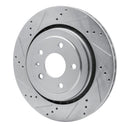 R1 14-19 Chevrolet Corvette Front & Rear Drilled & Slotted Silver Brake Rotor Set
