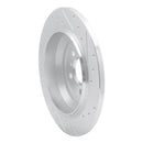 R1 06-12 Mercedes-Benz R500 Rear Left Drilled & Slotted Silver Brake Rotor