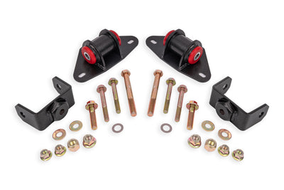 BMR Suspension 14-19 Chevrolet Corvette Motor Mount Kit - Black Hammertone