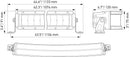 Hella Universal Black Magic 40in Tough Double Row Curved Light Bar - Spot & Flood Light