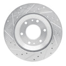 R1 02-05 Buick Rainier Front Right Drilled & Slotted Silver Brake Rotor