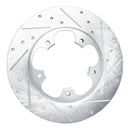 R1 15-25 Ford Transit-150 Rear Right Drilled & Slotted Silver Brake Rotor