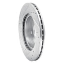 R1 89-94 Suzuki SWIFT Front Right Drilled & Slotted Silver Brake Rotor