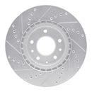 R1 04-08 Mazda RX-8 Front Right Drilled & Slotted Silver Brake Rotor
