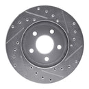 R1 84-95 Chrysler Imperial Front Drilled & Slotted Silver Brake Rotor Set