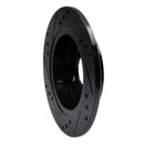 R1 91-98 Saturn SL Rear Right Drilled & Slotted Black Brake Rotor