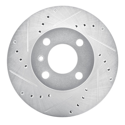 R1 76-77 BMW 320I (USA/Canada) Front Left Drilled & Slotted Silver Brake Rotor