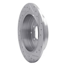 R1 16-22 Hyundai TUCSON Rear Left Drilled & Slotted Silver Brake Rotor