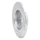 R1 11-22 Buick Encore Rear Right Drilled & Slotted Silver Brake Rotor