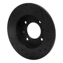 R1 97-06 Hyundai Elantra Rear Left Drilled & Slotted Black Brake Rotor