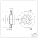 DFC 03-14 Volvo XC90 Rear GeoSPEC Coated Rotor