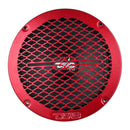 DS18 6.5in Speaker Grill Shallow- Red
