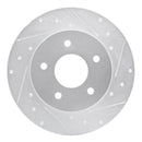 R1 19-24 Nissan Altima Front & Rear Drilled & Slotted Silver Brake Rotor Set