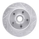 R1 77-95 Buick LeSabre Front Drilled & Slotted Silver Brake Rotor Set