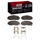 DFC 99-14 Acura CL Front Drilled & Slotted Geoperformance Rotors & Active Perf Pads w/Hardware