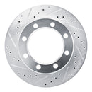 R1 77-79 Ford F-250 Front Drilled & Slotted Silver Brake Rotor Set