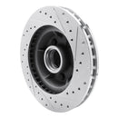 R1 71-81 Chrysler Town & Country Front Left Drilled & Slotted Silver Brake Rotor