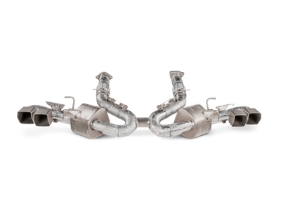 Akrapovic 2020 Chevrolet Corvette Stingray (C8) OPF/GPF Slip-On Line (Titanium) w/ Titanium Tips