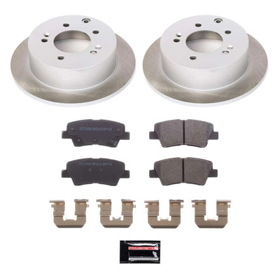 Power Stop 12-13 Kia Soul Front and Rear Semi-Coated Rotor Kit