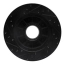 R1 86-88 Ford Bronco Front Right Drilled & Slotted Black Brake Rotor