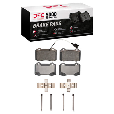 DFC 14-22 Maserati Ghibli Rear Geospec Rotors with 5000 Advanced Brake Pads w/Hardware