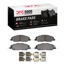 DFC 07-14 Ford Mustang Front Drilled & Slotted Geoperformance Rotors 5000 Advanced Pads w/Hardware