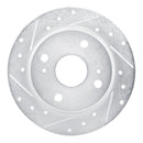 R1 79-81 Toyota Celica Rear Left Drilled & Slotted Silver Brake Rotor
