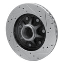 R1 97-02 Ford F-150 RWD Front Left Drilled & Slotted Silver Brake Rotor