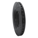 R1 08-11 Audi TTS Quattro Front Right Drilled & Slotted Black Brake Rotor