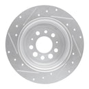 R1 67-74 Volvo 164 Rear Right Drilled & Slotted Silver Brake Rotor
