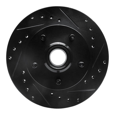 R1 98-02 Ford Ranger (USA/Canada) Front Right Drilled & Slotted Black Brake Rotor